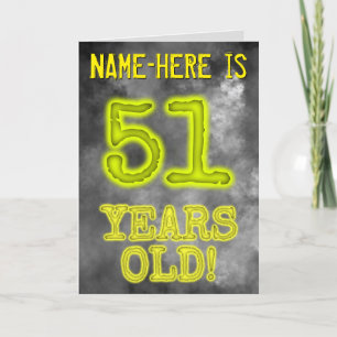 Tarjeta Asombroso Aspecto de Aura de 51 años de edad! + No