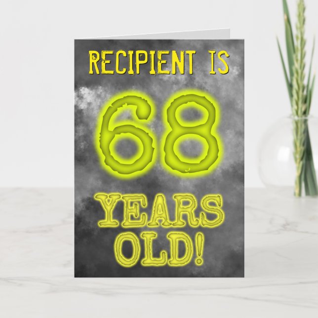 Tarjeta Asombroso Aspecto de Aura de 68 años de edad! + No (Anverso)