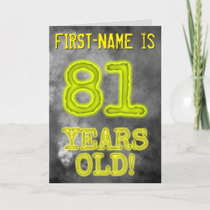 Tarjeta Asombroso Aspecto de Aura de 81 AÑOS! + Nombre