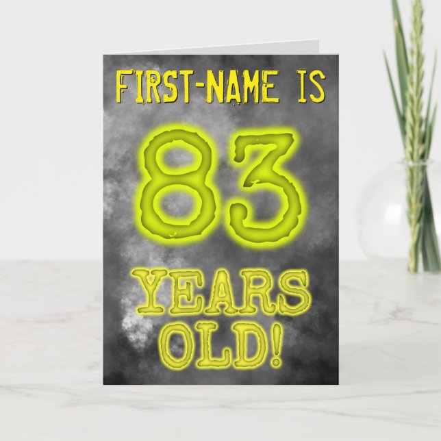 Tarjeta Asombroso Aspecto de Aura de 83 años de edad! + No (Anverso)
