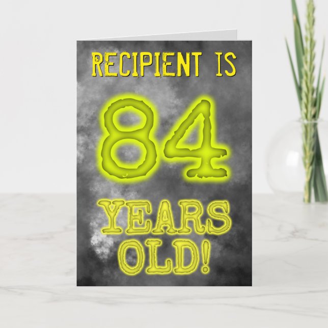 Tarjeta Asombroso Aspecto de Aura de 84 años de edad! + No (Anverso)