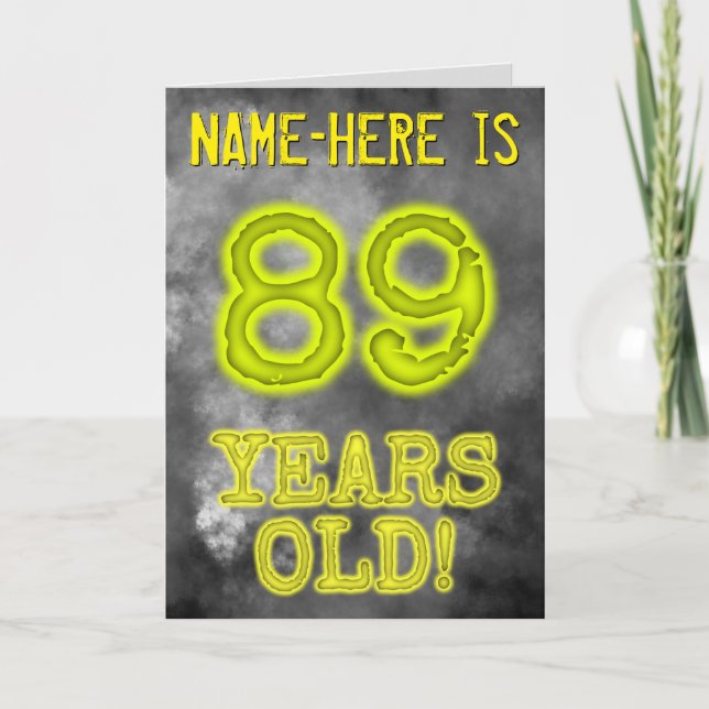 Tarjeta Asombroso Aspecto de Aura de 89 años de edad! + No (Anverso)
