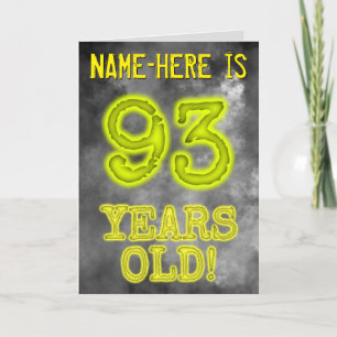 Tarjeta Asombroso Aspecto de Aura de 93 AÑOS! + Nombre