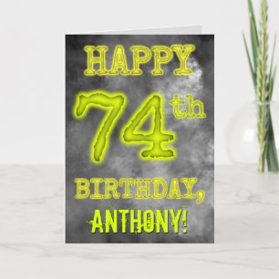 Tarjeta Asombroso Aura luce FELIZ CUMPLEAÑOS 74