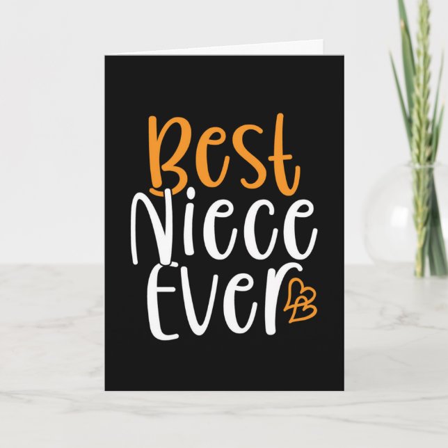 TARJETA ASOMBROSO **NIECE** EN SU CUMPLEAÑOS (Anverso)