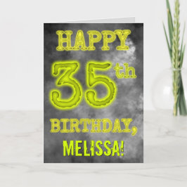 Tarjeta Aspecto de aura brillante espeluznante "FELIZ CUMP
