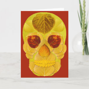 Tarjeta Aspen Leaf Skull 1