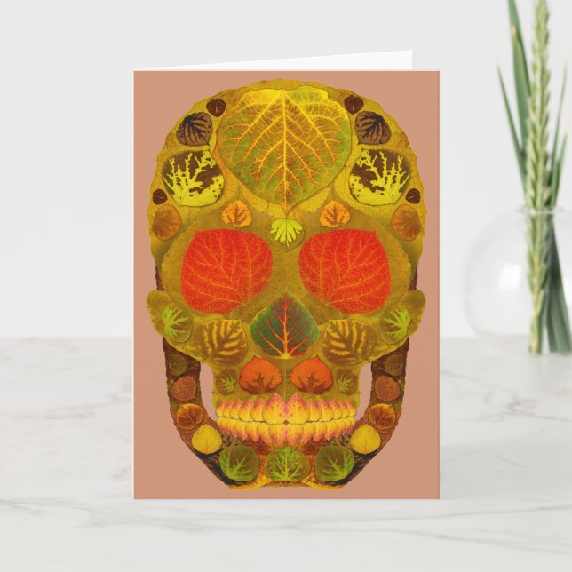 Tarjeta Aspen Leaf Skull 12 (Anverso)