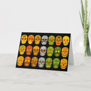 Tarjeta Aspen Leaf Skull Poster 2018