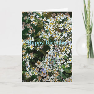 TARJETA ASTER FLOWERS