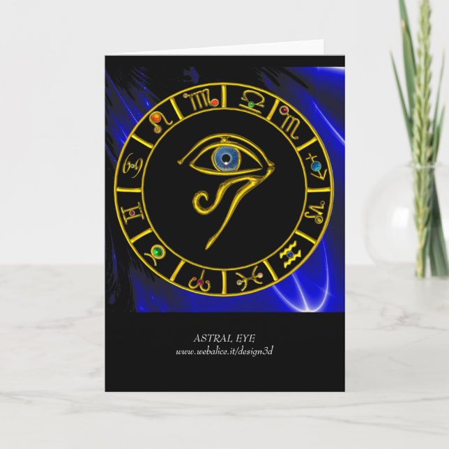 TARJETA ASTRAL EYE / TALISMÁN AZUL (Anverso)