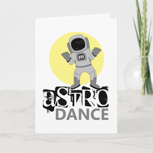 Tarjeta Astro Dance, astronauta (Anverso)