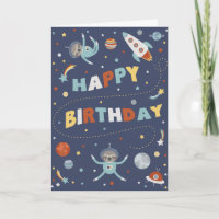 Astro Sloth Happy Birthday