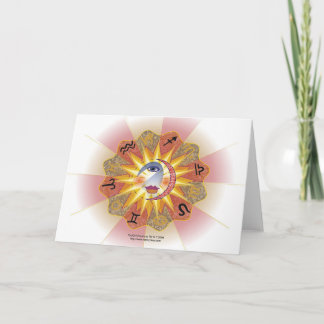 Tarjeta Astrología Espíritu Saludos