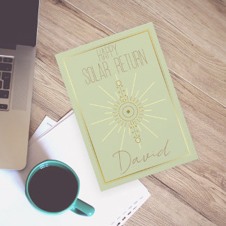 Tarjeta Astrología feliz cumpleaños