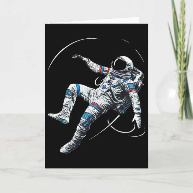 Tarjeta Astronaut Muay Thai Boxeo Karate Kickboxing Marti (Anverso)