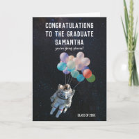 Astronaut Stars & Space Balloons Graduation