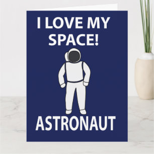 Tarjeta Astronauta Amo Mi Espacio Astronauta