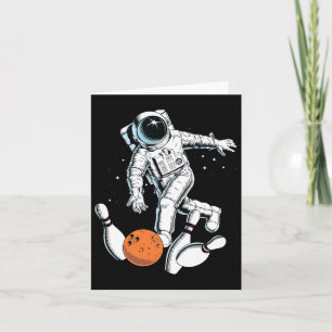 Tarjeta Astronauta boliche espacial Guay Astronaut Bowling