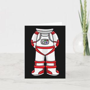 Tarjeta Astronauta Suit Head Guay Space Rocketman Hallowee