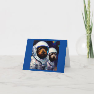 Tarjeta Astronautas de perros