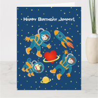 Astronautas infantiles adoran los viajes espaciale