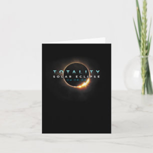 Tarjeta Astronomía Amantes! Eclipse solar total 2024 Total