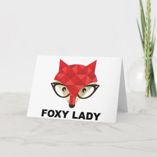 Tarjeta astuta de la señora felicitación