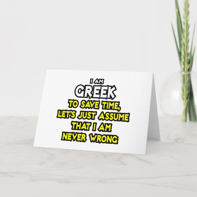 Tarjeta Asumir Que Nunca Estoy Equivocado (Anverso)