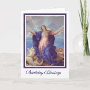 Tarjeta Asunción de la Santísima Virgen María Cumpleaños R