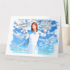 Tarjeta Asunción de Santa María al Cielo