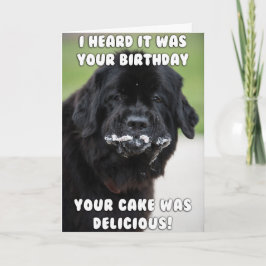 Tarjeta Ata la carta de cumpleaños del pastel