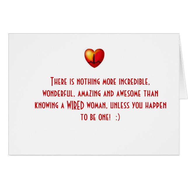 ¡Tarjeta ATADA CON ALAMBRE e impresionante! (Anverso (Horizontal))