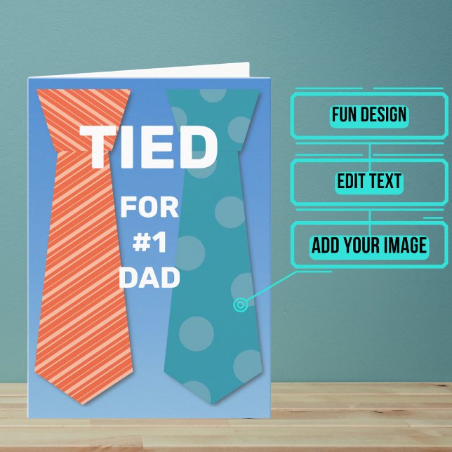 Tarjeta Atado por el Día del Padre Gay número 1 (Please enjoy our Father's Day card for gay dads)