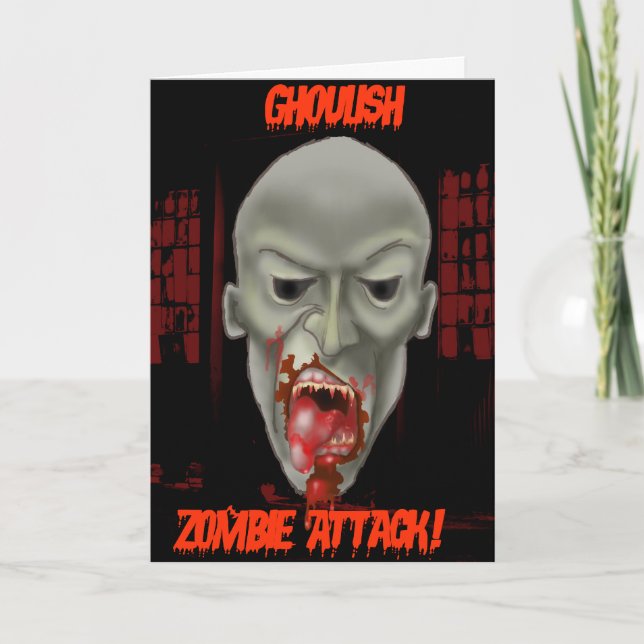 Tarjeta Ataque a Ghoulish Zombie (Anverso)