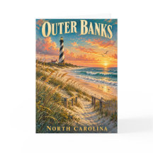 Atardecer en el Faro de Outer Banks Carolina del N