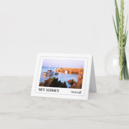 Tarjeta Atardecer en el puerto de Mevagissey, Cornwall