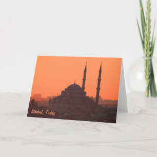 Tarjeta Atardecer en Estambul Nr. 1