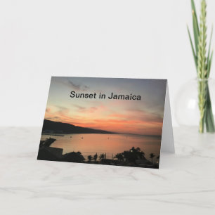 Tarjeta Atardecer en Jamaica