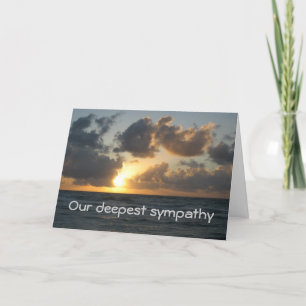 Tarjeta Atardecer oceánico