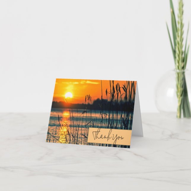 Tarjeta Atardecer personalizable  (Anverso)