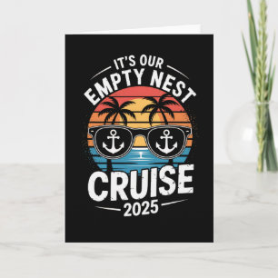 Tarjeta Atardecer Retro 2025 Es nuestro crucero del nido v