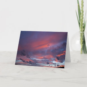 Tarjeta Atardecer sobre oro