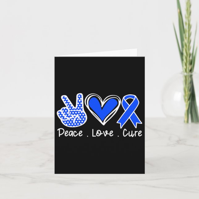 Tarjeta Ataxia Mes de Conciencia Cura de Amor de la Cinta  (Anverso)