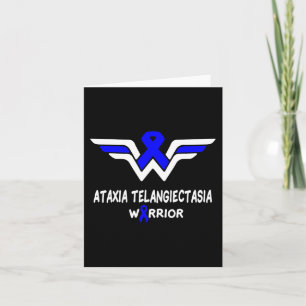 Tarjeta Ataxia Telangiectasia Concienciación Guerrero Apoy
