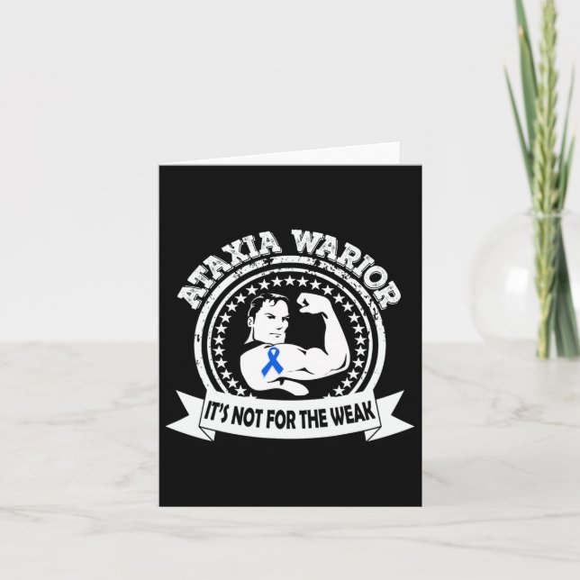 Tarjeta Ataxia Warrior Awareness Gift (Anverso)