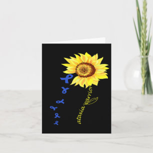 Tarjeta Ataxia Warrior Fun Design Ataxia Awareness.