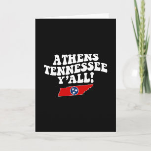 Tarjeta Atenas Tennessee Y'all Tn Vacaciones Del Sur