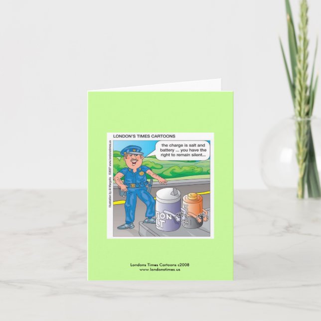 Tarjeta Atentado policial y protección de baterías (Anverso)