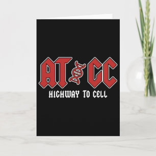 Tarjeta Atgc - Profesor divertido estudiante biología